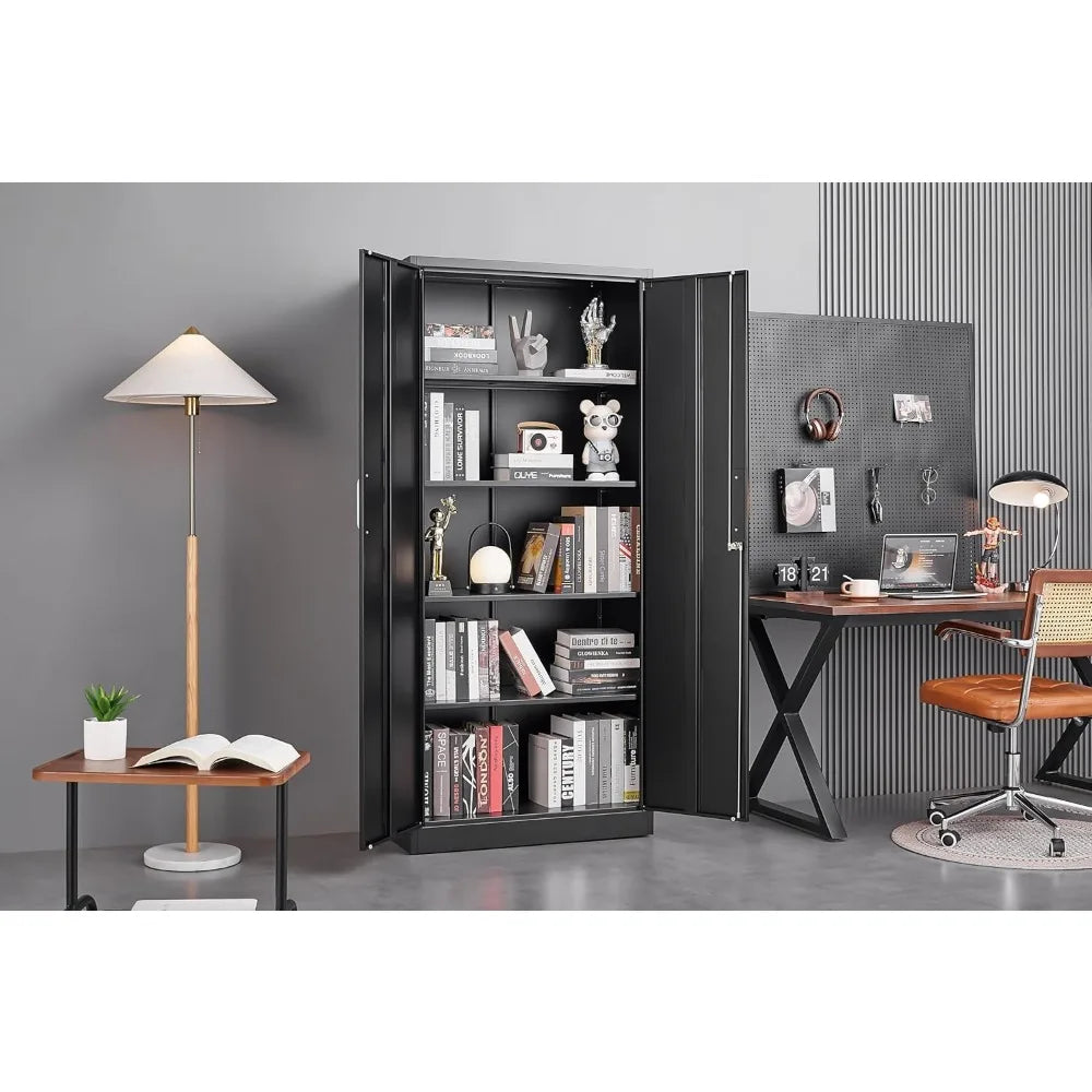 Metal Storage Cabinet with Adjustable Shelves, Garage Storage Cabinets with Doors and Shelves, File Cabinets for, Customized