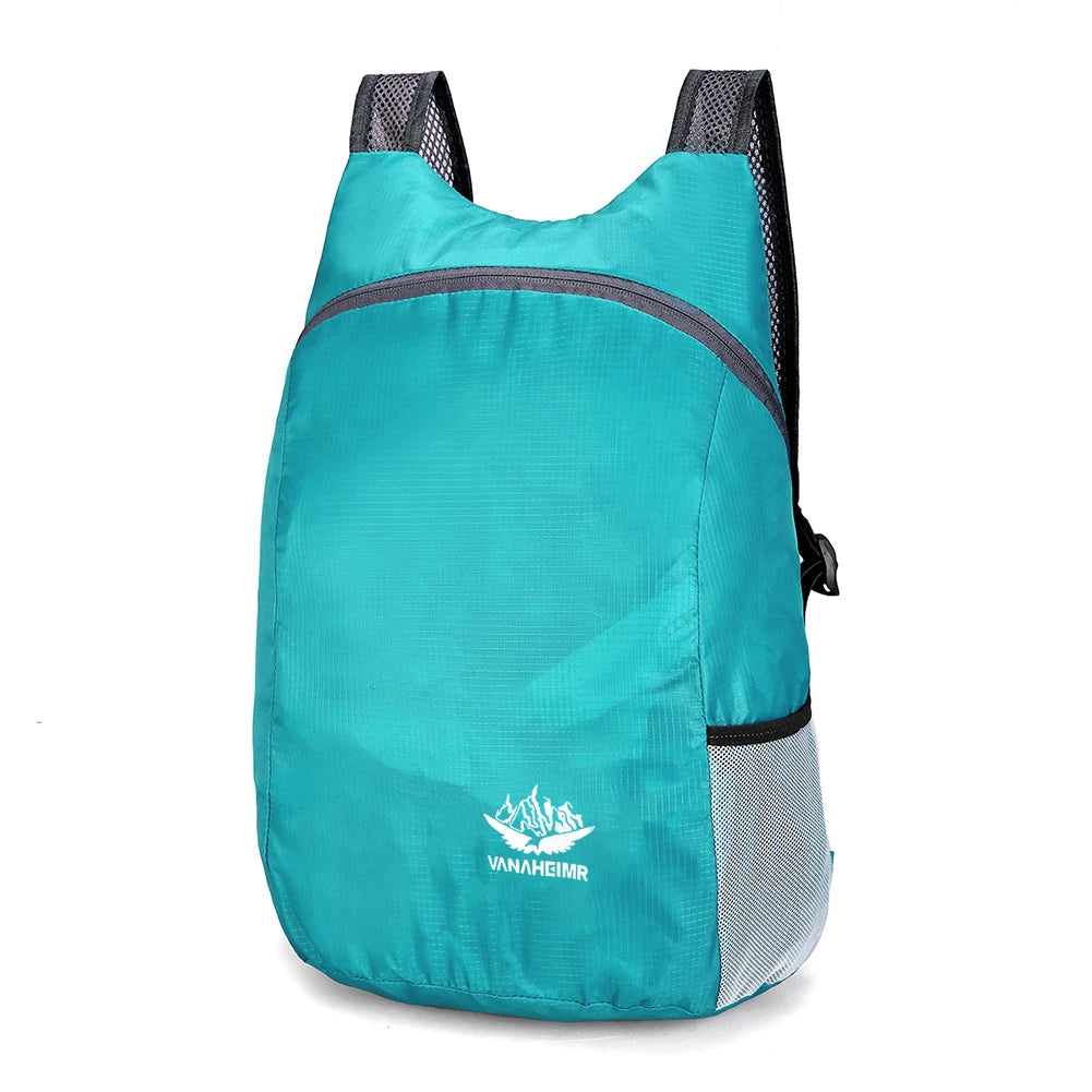 Nylon Travel Knapsack Breathable Foldable Mountaineering Rucksacks Waterproof Lightweight for Men Women for Hiking Fishing