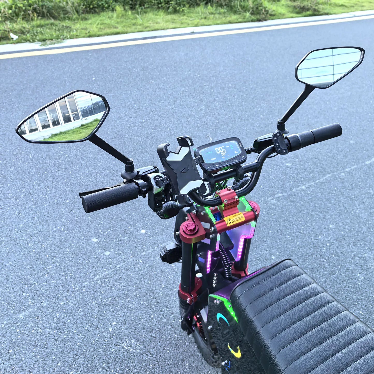 \US Stock FLJ Scooter 72V 12000W Electric Scooter with 14 inch Off Road Fat Tire Removable battery and App Function Scooter