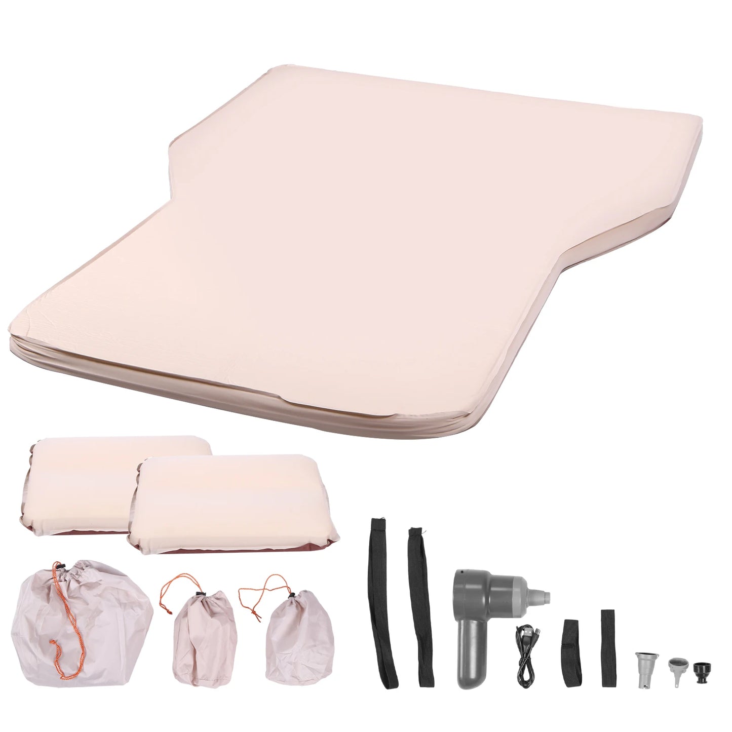 2.36 Inch Thick Camping Sleeping Pad with Pillow Inflatable Sleeping Pads Easy Inflate&Deflate for Backpacking Hiking Traveling