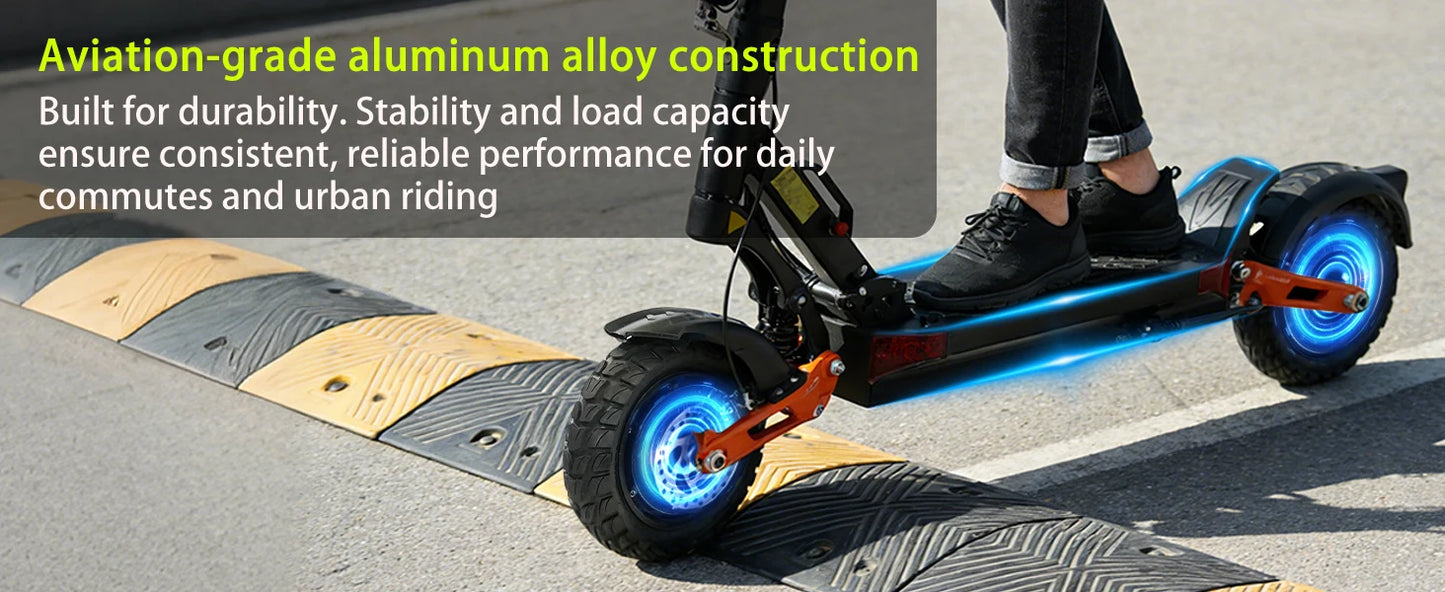 Electric Scooter Dual Motor 2000W*2 for Adults, 60V Battery, 40mph Max Speed, Up to 50 Miles Range, 10 Inch Tires