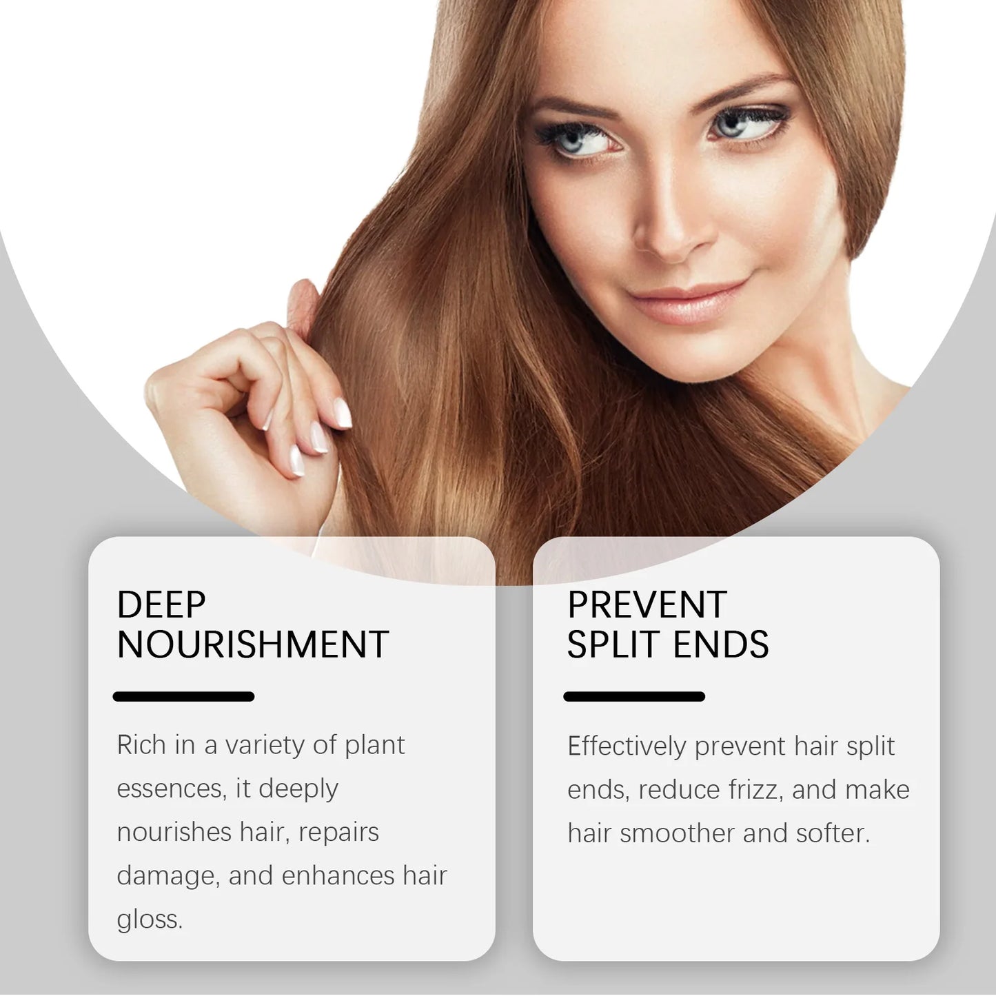 Hoegoa Leave In Hair Conditioner Repair Hair Breakage Reduce Dryness Moisturizing Lasting Fragrance Nourishing Hair Conditioner