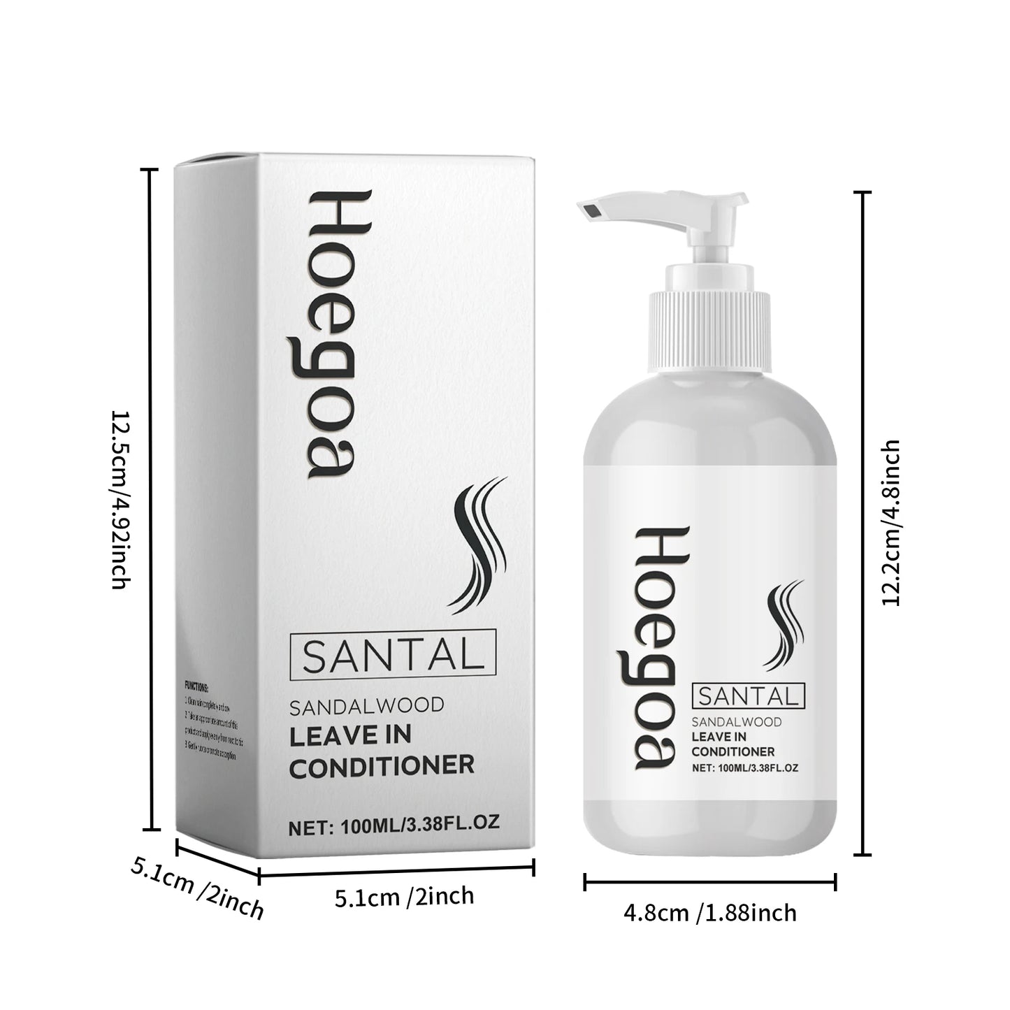 Hoegoa Leave In Hair Conditioner Repair Hair Breakage Reduce Dryness Moisturizing Lasting Fragrance Nourishing Hair Conditioner