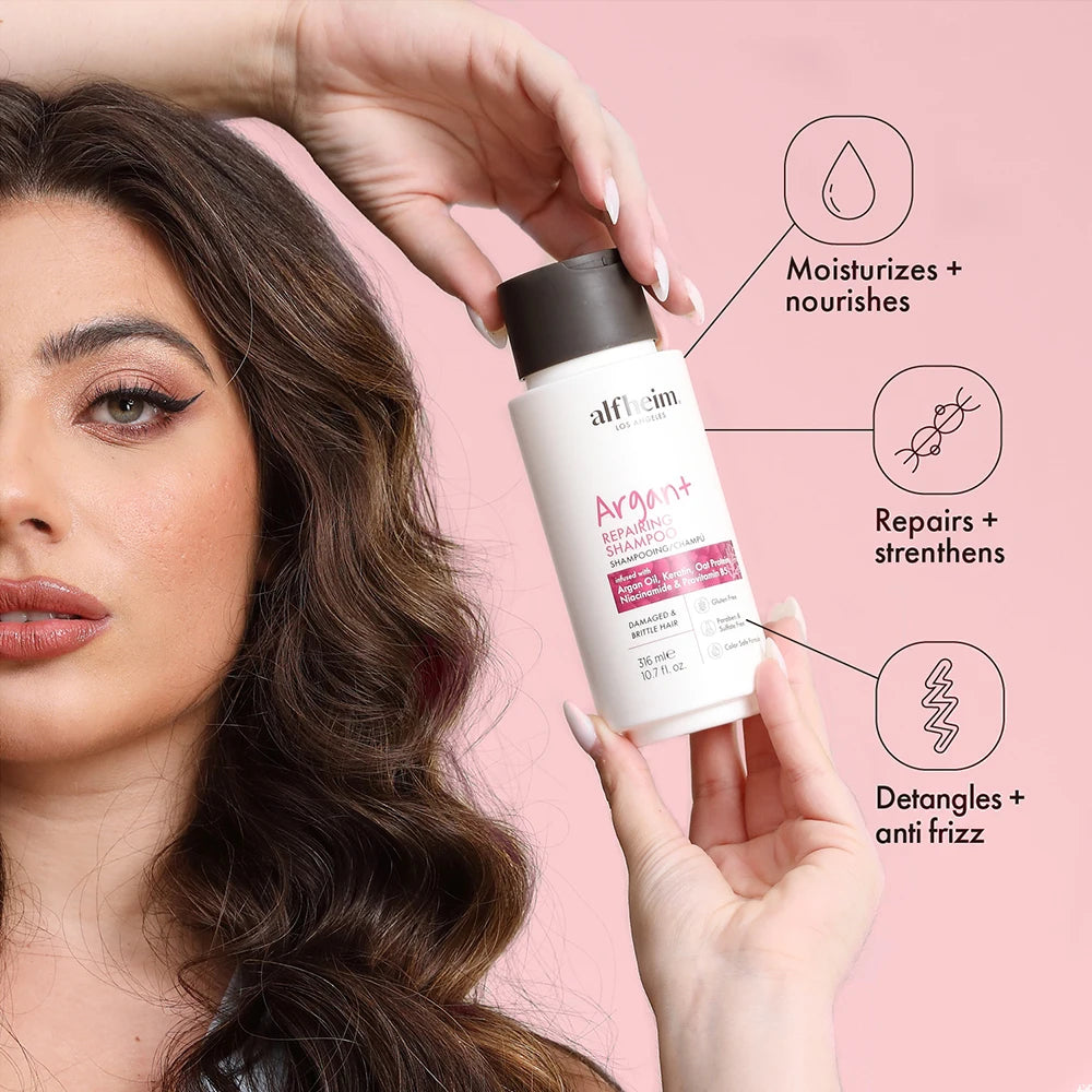 Argan Repairing Shampoo Conditioner &Hair Mask Set