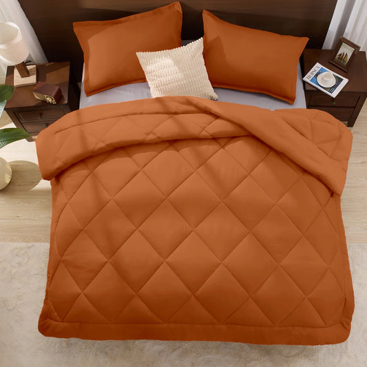 King Size Cooling Comforter Set - 2/3 Piece All-Season Bedding Set, Soft Breathable Lightweight Bedding with 1 Comforter and 1 or 2 Matching Pillow Shams, Easy Care