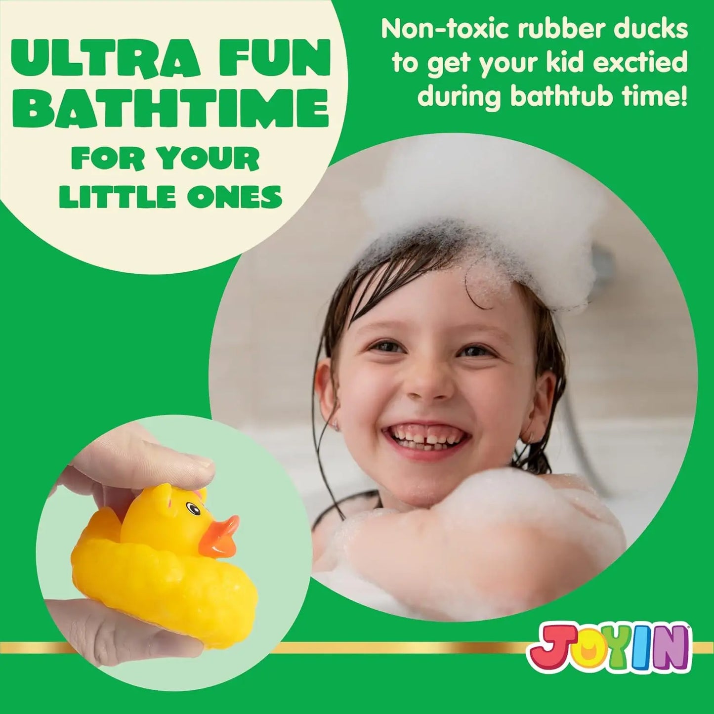 JOYFY 12 Pcs Christmas Rubber Duck Bath Toys for Christmas Goodie Bag Stuffers Baby Showers Christmas Party Favor Gifts