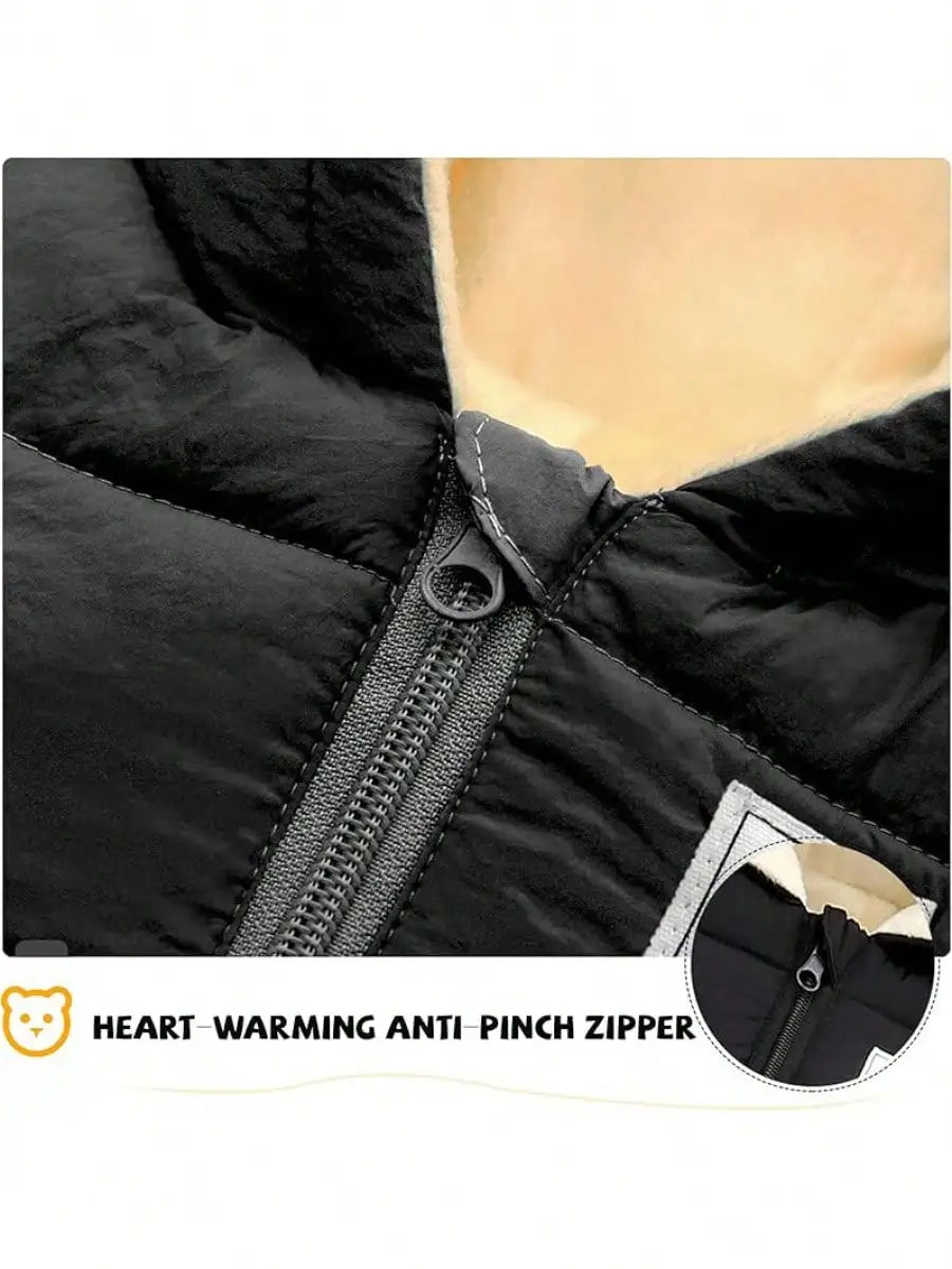 Baby Clothes Cute Infant Toddler Snowsuit Warm Newborn Boy Girl Winter Coats Hooded Zip Jumpsuit