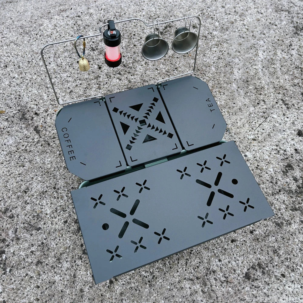 Folding Table Top Heavy Duty Table Board Plate Metal Aluminum Alloy for Stanley Lunch Box 9.4L Camping Gear