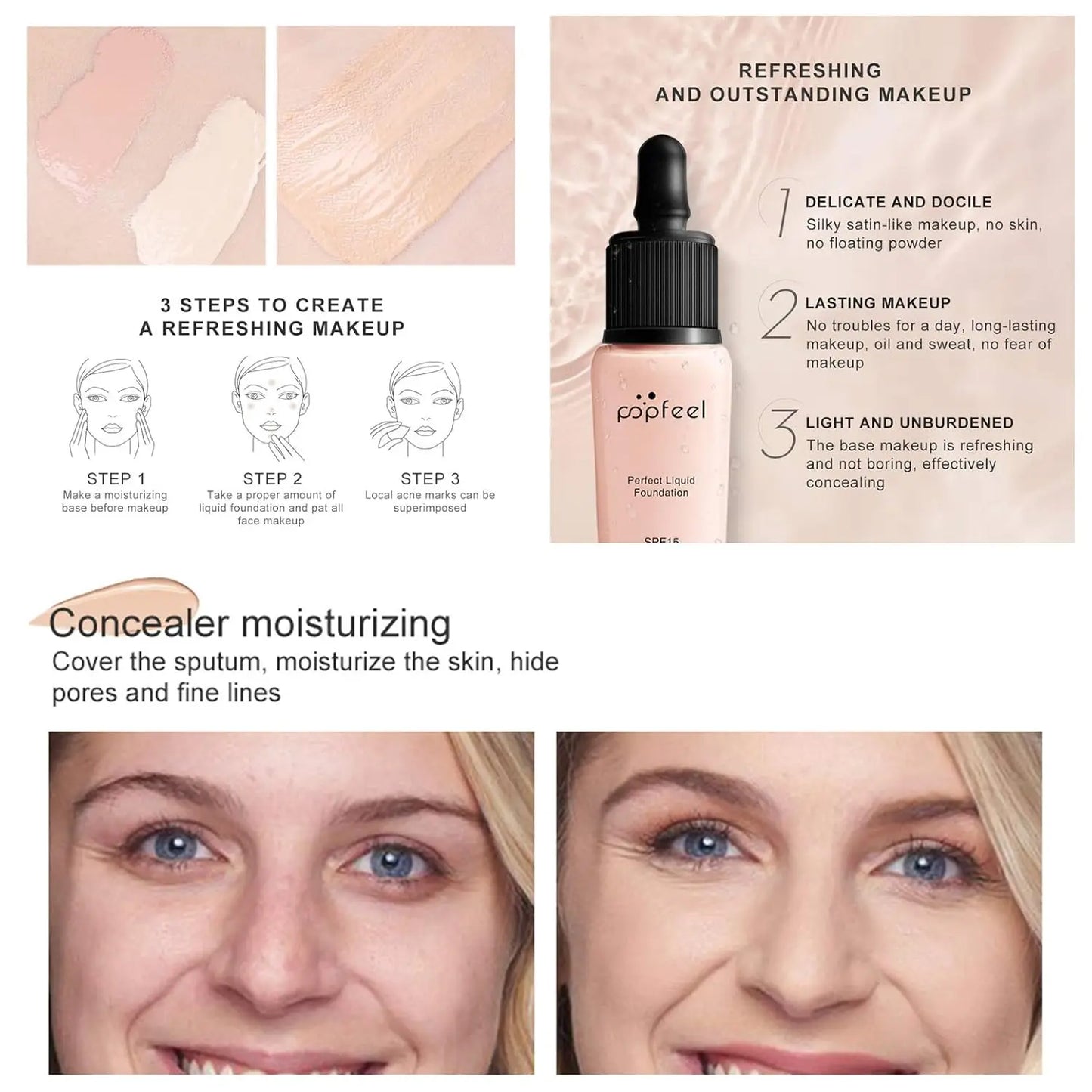 All-in-One Holiday Makeup Set with Eyeshadow, Lipstick, Concealer, Blush, Mascara & Foundation - Essential Starter Kit for Women