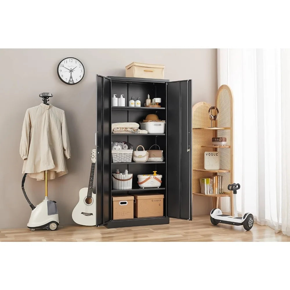Metal Storage Cabinet with Adjustable Shelves, Garage Storage Cabinets with Doors and Shelves, File Cabinets for, Customized