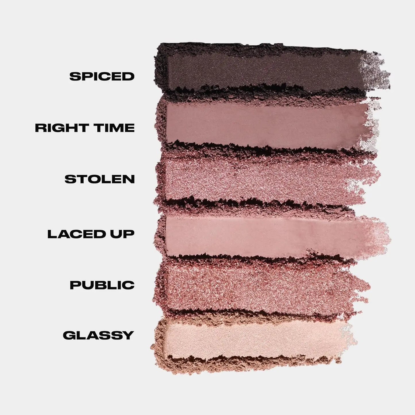 Mini Eyeshadow Palette - 6 Soft Pink Shades, Matte & Shimmer Finishes, Long-lasting Up to 12HR Wear, Travel-Friendly with Mirror