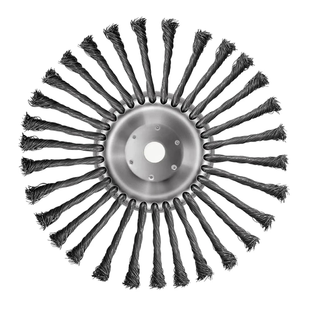 10inch Derusting Weeding Wheel Universal Garden Weeding Brush Removal Rust Rotary Weed Brush Lawn Mower Brush Cutter Accessories