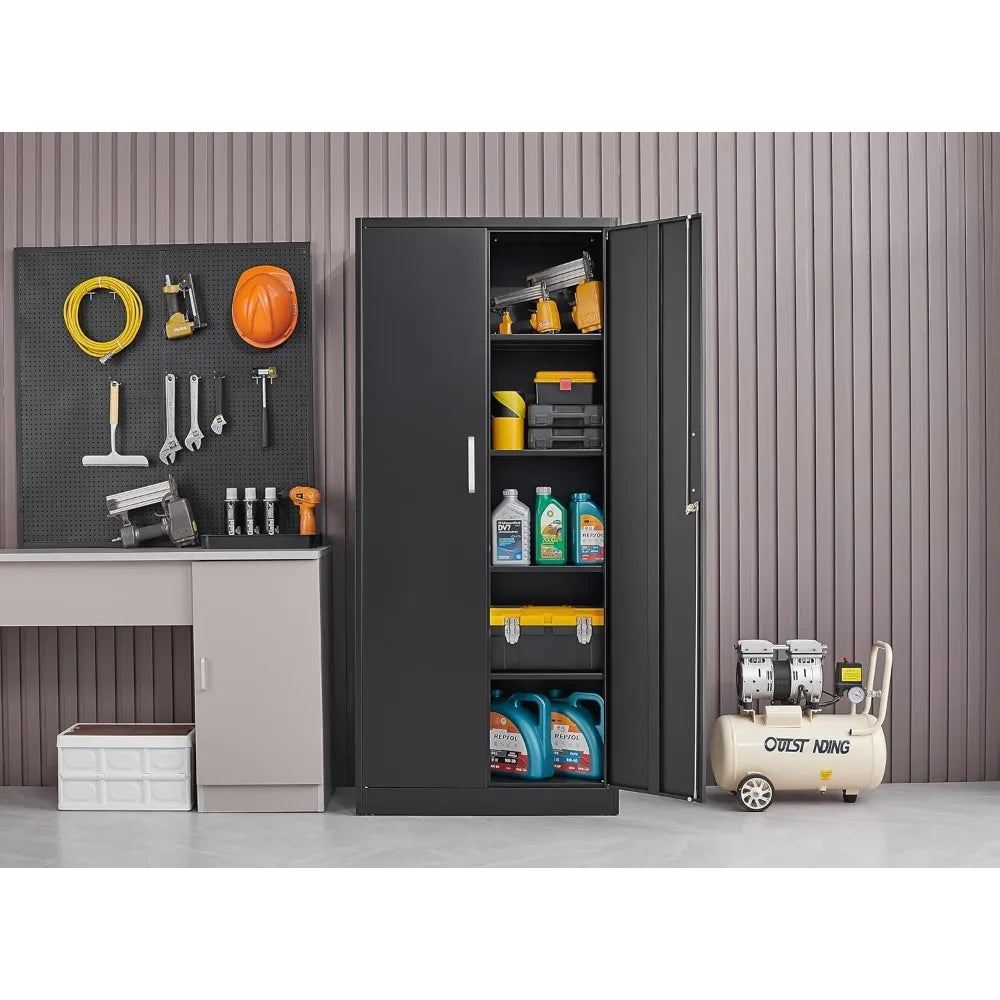 Metal Storage Cabinet with Adjustable Shelves, Garage Storage Cabinets with Doors and Shelves, File Cabinets for, Customized