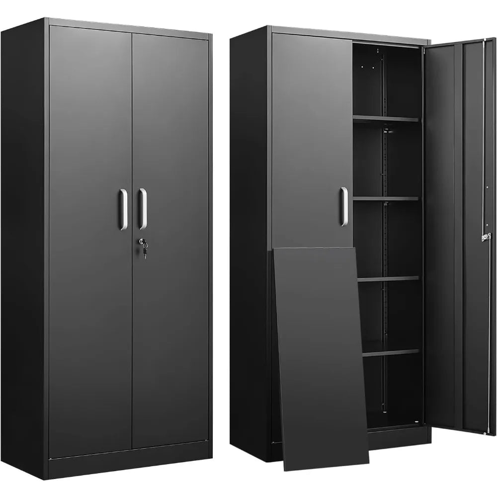 Metal Storage Cabinet with Adjustable Shelves, Garage Storage Cabinets with Doors and Shelves, File Cabinets for, Customized