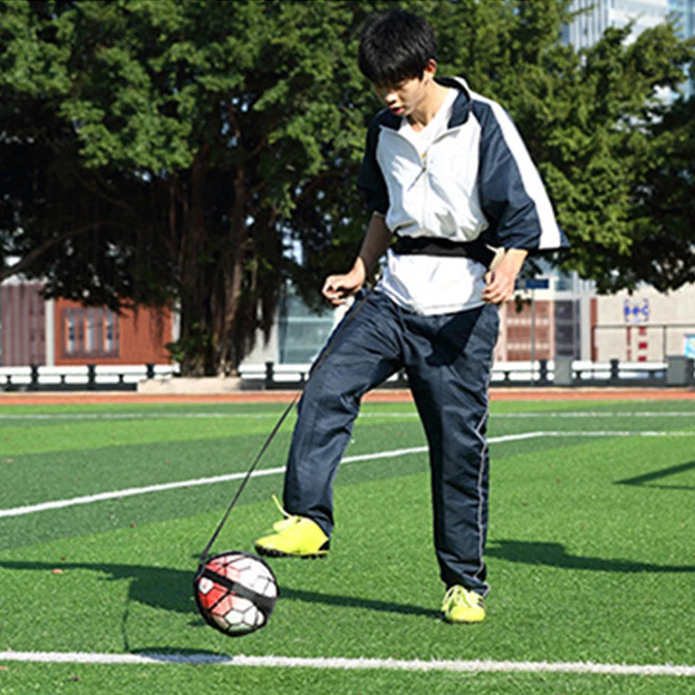 Nylon Football Kick Trainer Adjustable Soccer Exercise Assistance Band  Soccer Skills Trainer Strap Useful Sport Supplies