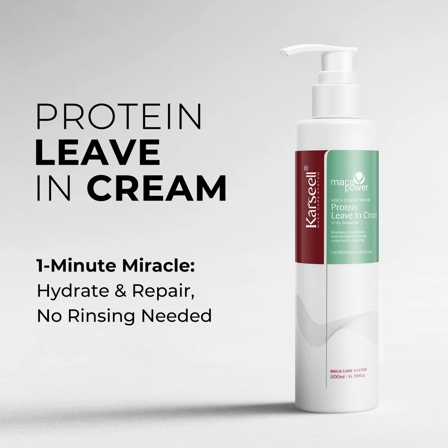 Karseell 200ml Protein Leave In Cream Repair Conditioner Hair Treatment Natural Essences Hair Care Product For All Hair Types