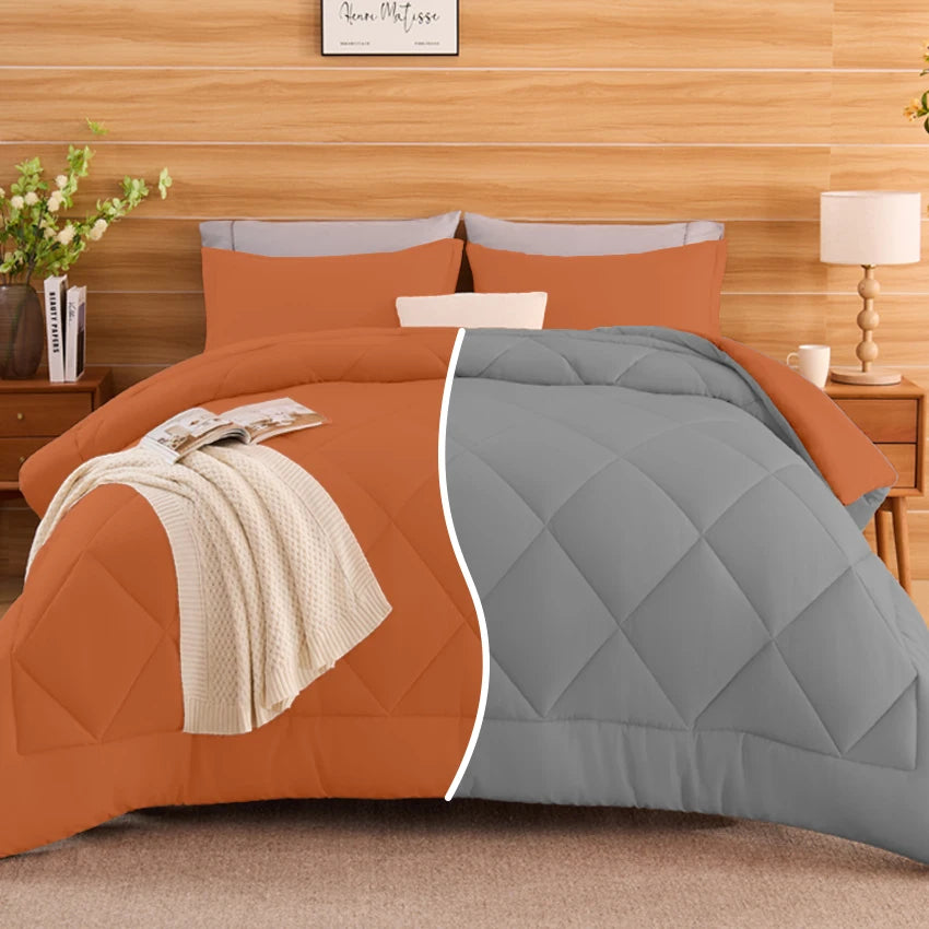 King Size Cooling Comforter Set - 2/3 Piece All-Season Bedding Set, Soft Breathable Lightweight Bedding with 1 Comforter and 1 or 2 Matching Pillow Shams, Easy Care