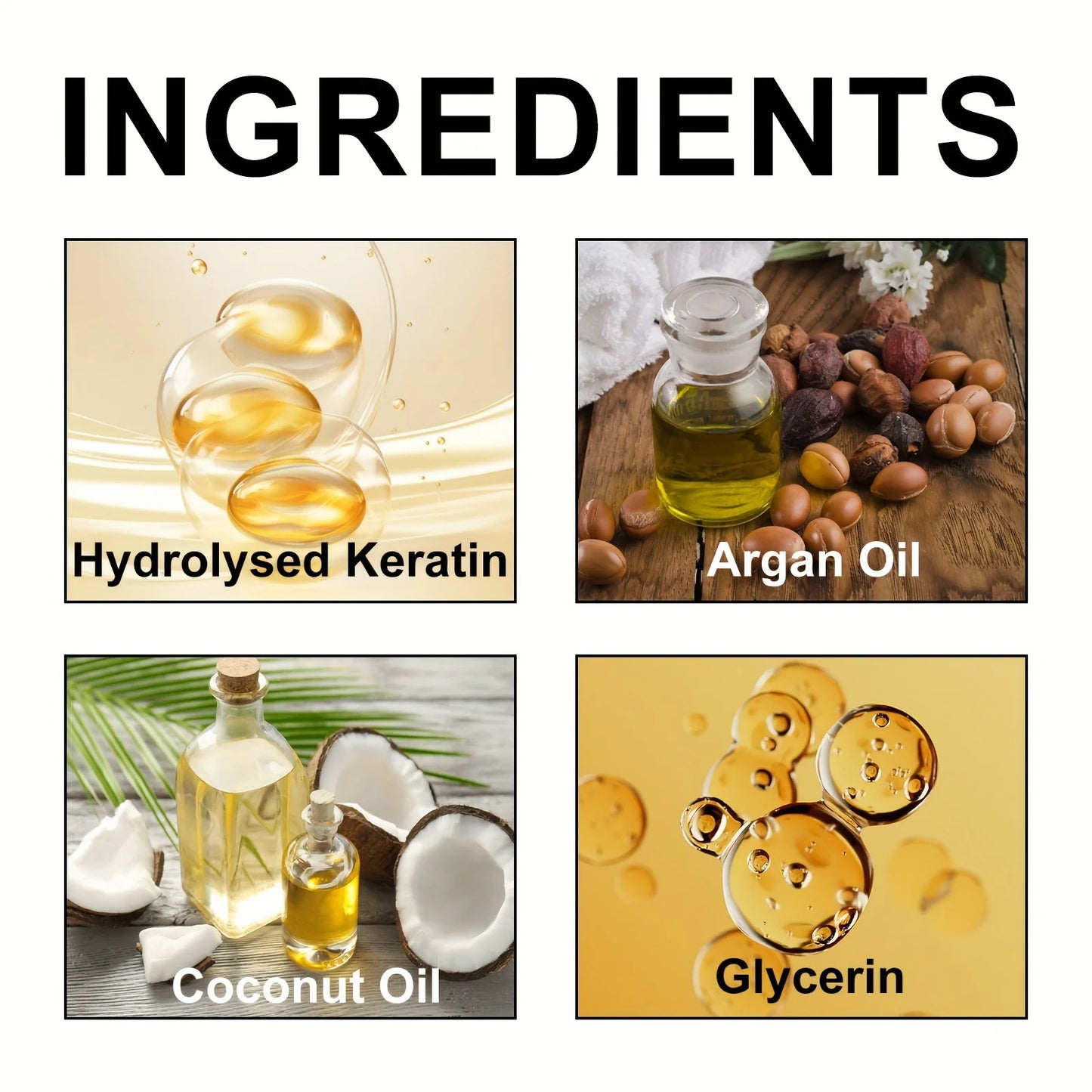 100G 8-Second Keratin Professional Hair Cream Containing Coconut Oil And Glycerin Moisturizing Hair Facial Mask for All Types