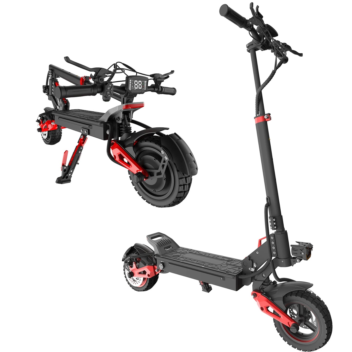 J15 Electric Scooter Adult 1600W Motor 11-Inch Off-Road Tyres 48V18AH Battery Max Speed 31mph Range 27-30 Miles Electric Scooter