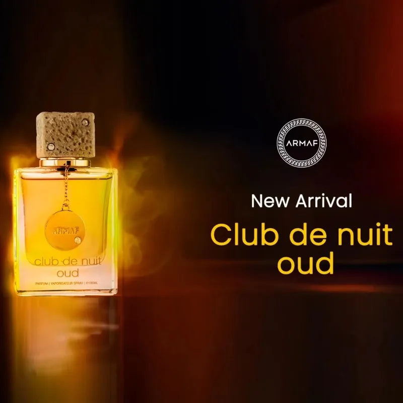 Armaf Club De Nuit Oud Eau De Parfum Spray for Unisex Long-lasting Fragrance Cologne Persistence Pheromone Natural Perfume 105ML