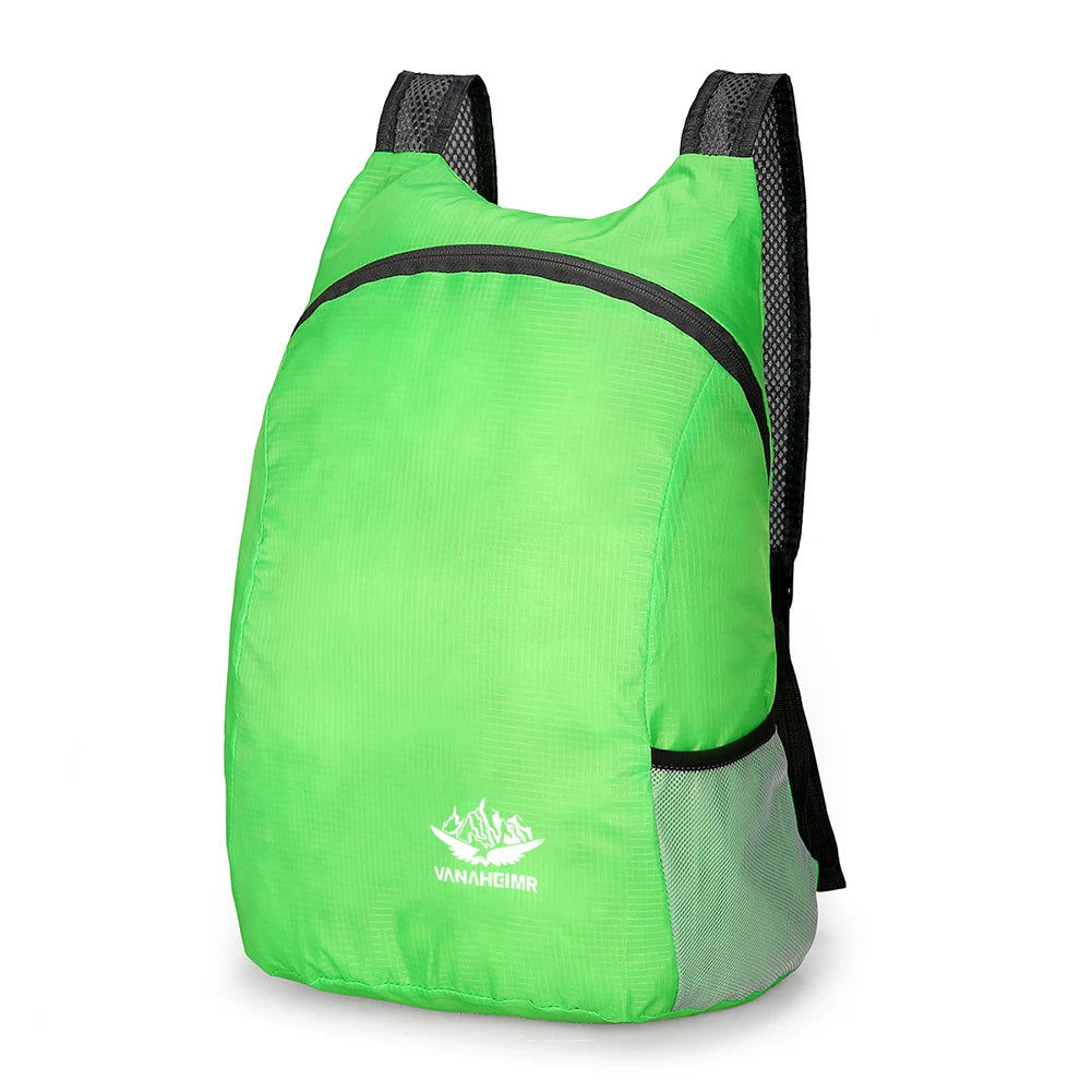 Nylon Travel Knapsack Breathable Foldable Mountaineering Rucksacks Waterproof Lightweight for Men Women for Hiking Fishing