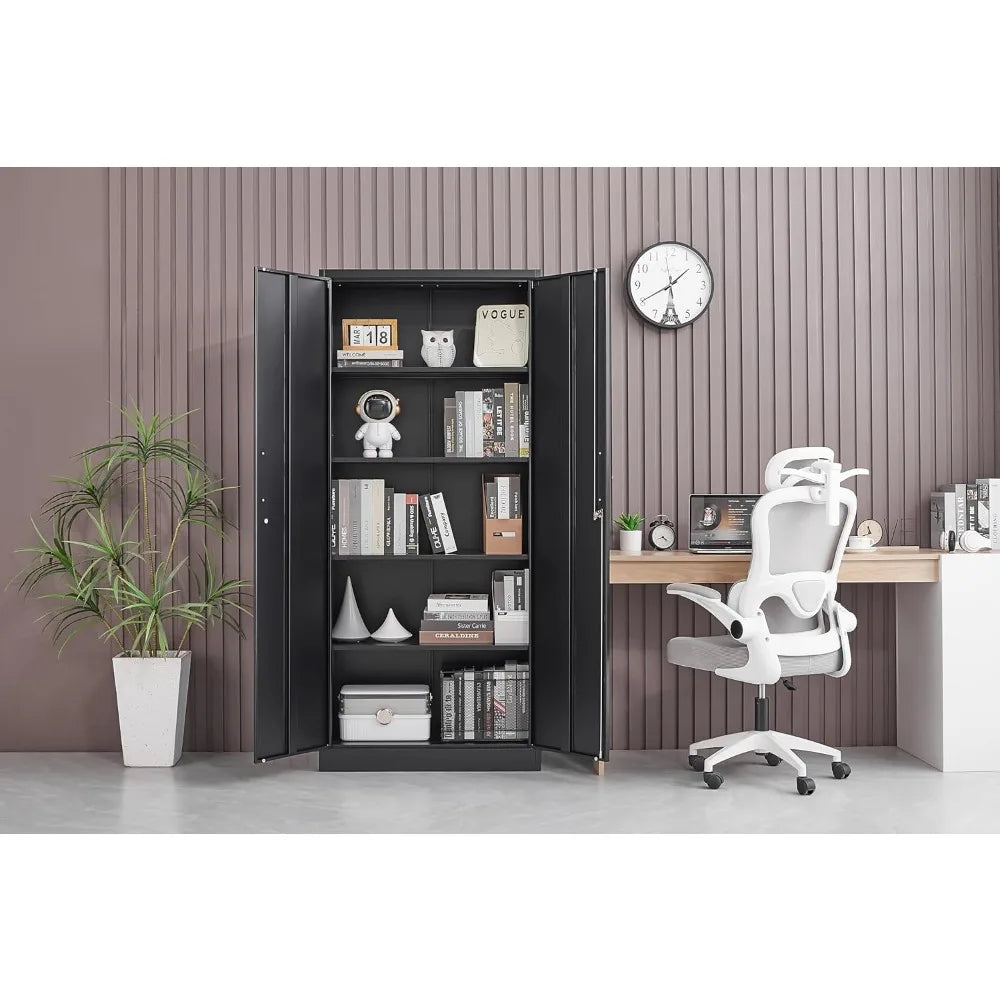 Metal Storage Cabinet with Adjustable Shelves, Garage Storage Cabinets with Doors and Shelves, File Cabinets for, Customized
