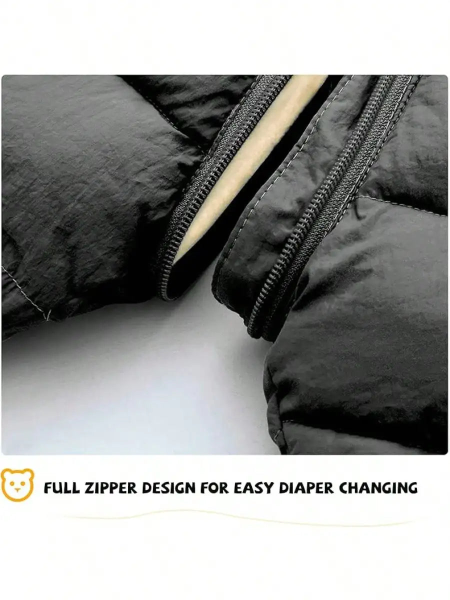 Baby Clothes Cute Infant Toddler Snowsuit Warm Newborn Boy Girl Winter Coats Hooded Zip Jumpsuit