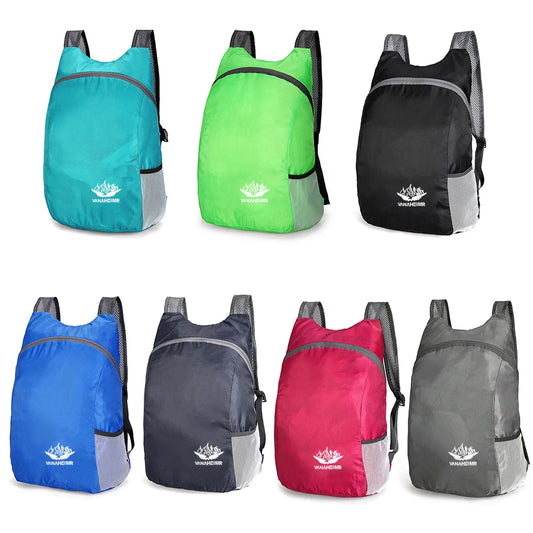 Nylon Travel Knapsack Breathable Foldable Mountaineering Rucksacks Waterproof Lightweight for Men Women for Hiking Fishing