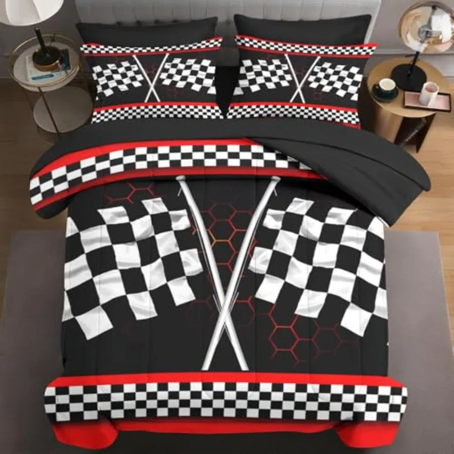 5 Pcs Size Comforter Set with Pillowcase and Sham Cute Happy Highland Bull Bedding for and Adults Flower Cow Cattle Print Bed i