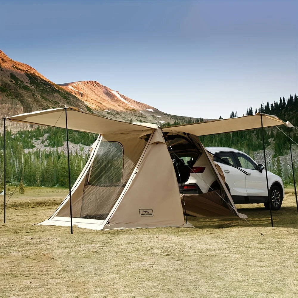 Camping SUV Car Tent, Tailgate Shade Awning Tent for Camping, Vehicle SUV Tent Car Camping Tents for Outdoor Travel
