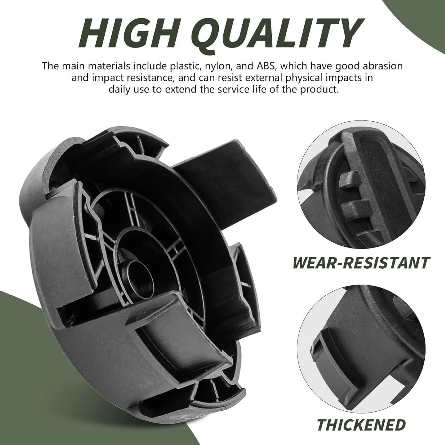 2pcs Trimmer Head & Spring Replacement DWO1DT995 for Dewalt DCST922 DCST922P1 DCST922B DCST925 DCST972X1 String Trimmer Head