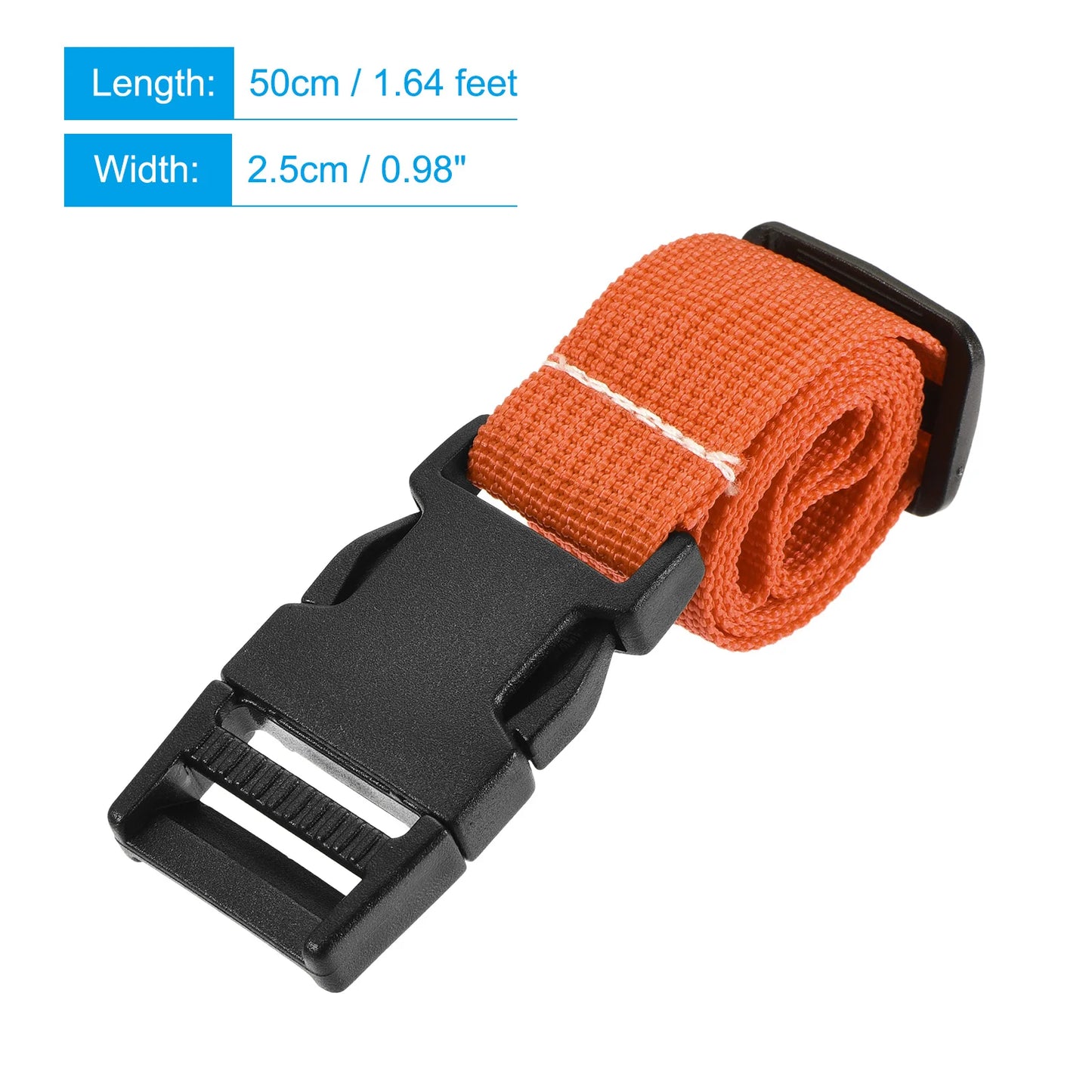 Utility Strap with Buckle 1x20 Inch Polyester Quick Release Belt Multicolor