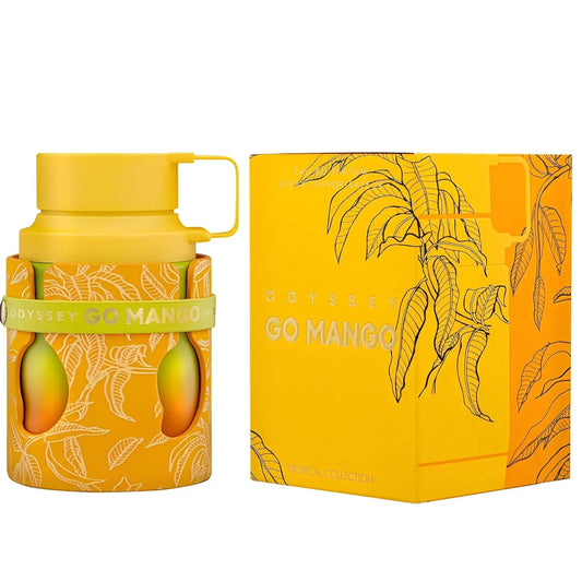 Armaf Odyssey Eau De Parfum Spray Go Mango Tropical Collection - Fruity Woody Amber Vanilla Long-Lasting Unisex Fragrance