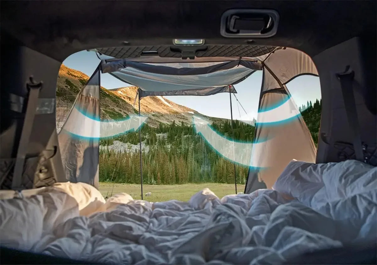 Camping SUV Car Tent, Tailgate Shade Awning Tent for Camping, Vehicle SUV Tent Car Camping Tents for Outdoor Travel
