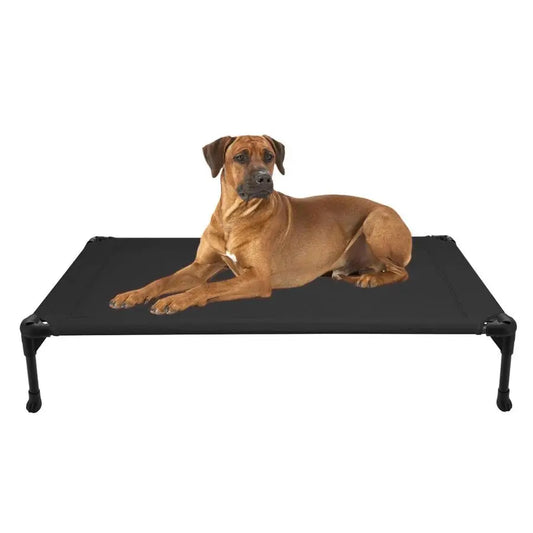 Outdoor Elevated Dog Bed Large Sized Dogs, Large Cooling Raised Dog Cots Beds Training Platform Off Ground Hammock with Breathab