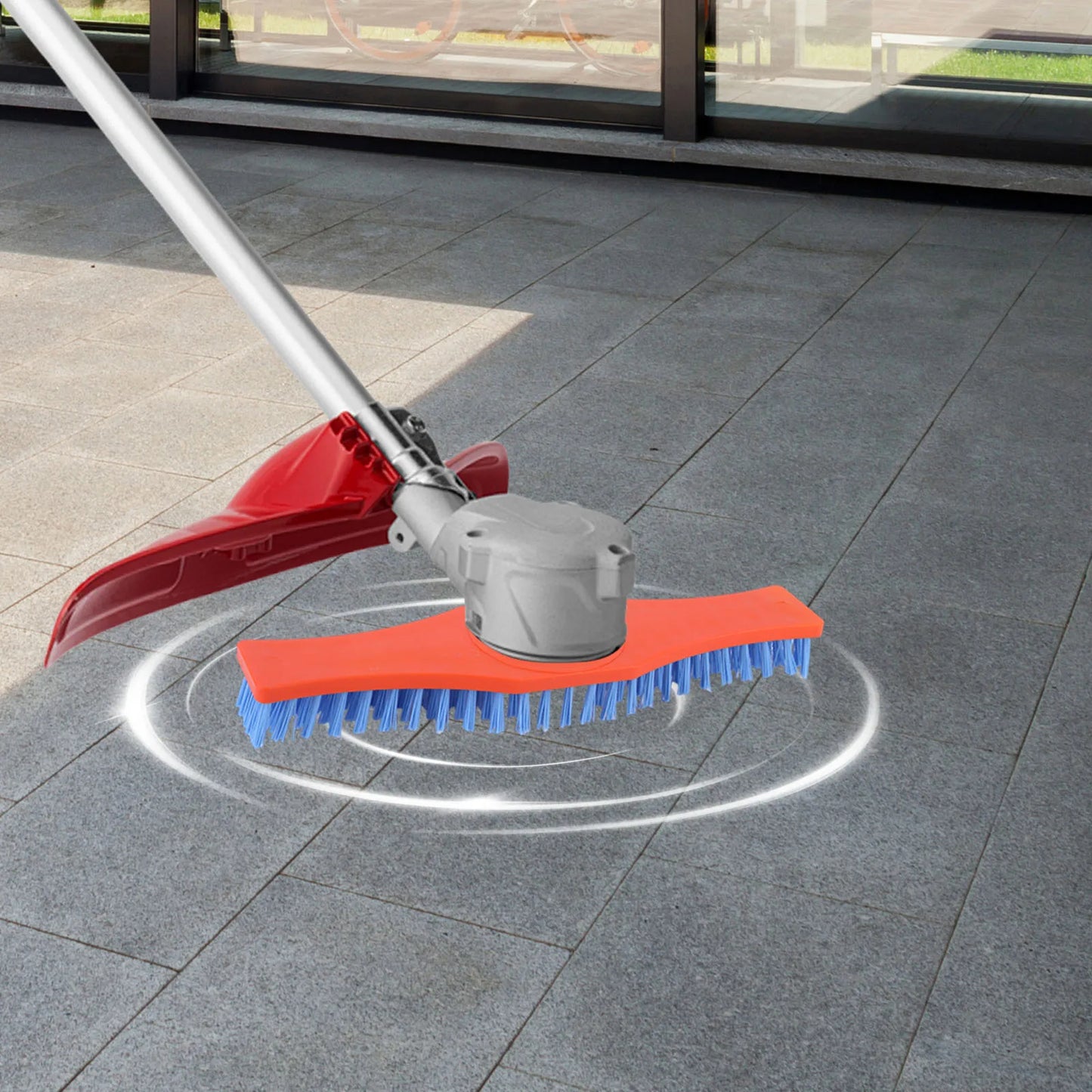 Polyester Cleaning Brush High-Efficiency Universal Garden Weeding Brush Wear-Resistant for Concrete Floor Cleaning